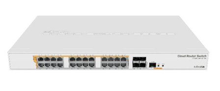 MikroTik Cloud Router Switch CRS328-24P-4S+RM - switch - 28 porter - Styrt - rackmonterbar