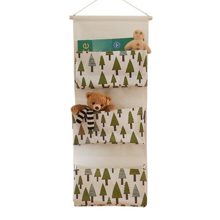 Hengende Organizer Dør Vegg Organizer Redskapspose Hengende Oppbevaringsveske for Entré Hall Bad 3 Store Rom (Tre)