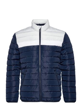 Jwhwing Stand Collar Puffer Jacket Blue Jack & J S
