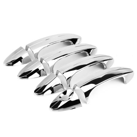 8 stk bilkrom galvanisering av dørhåndtaksdeksel for Ford Fiesta 2009-2012