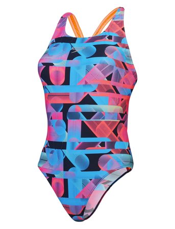 Womens Allover Digital Powerback Patterned Speedo