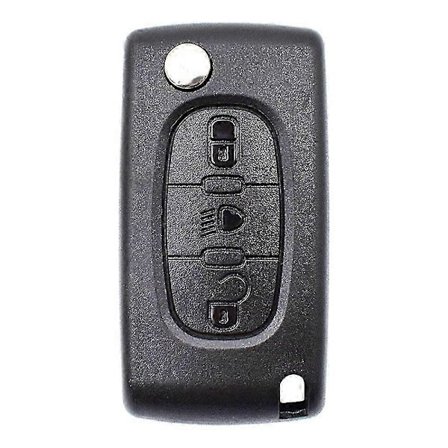 For Citroen C2 C3 C4 C5 C6 C8 Bil 3 Knapper Flip Fjernkontroll Nøkkel Deksel Skall Fob VA2 Blad CE0523 Nøkkel Reparasjonssett