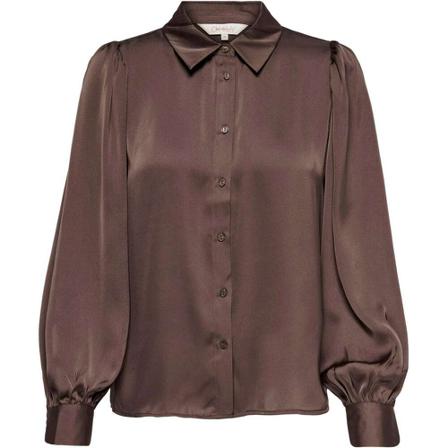 Only Onlzora ls puff shirt noos wvn shopping Tas , Bruin , Dames , Maat: XS