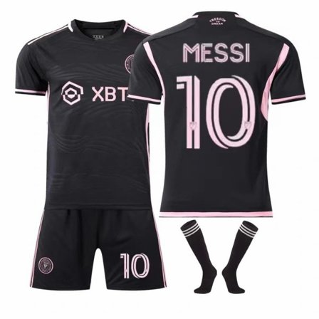 Major League Soccer Messi nr. 10 Miami International Jersey Hjemme Ude Voksen Børn Fodboldtrøje Sæt Hjemme