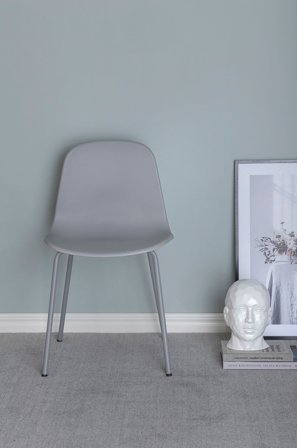 Venture Home - Spisebordsstol Almvik Plast, 2-pak - Grå - Stole - Fra Homeroom