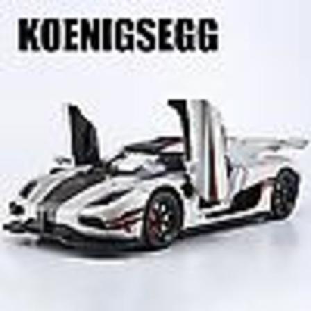 1:24 Koenigsegg One 1 One:1 Alloy Die Cast Legetøjsbil Model Ljud Och Ljus Dra Tillbaka Barnleksak Co(Vit)