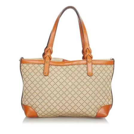 Gucci Vintage, Pre-owned Shoulder Bags Beige, Dames, Maat:ONE Size,Canvas