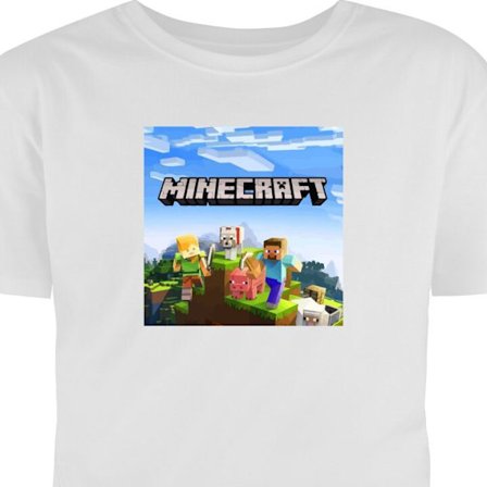 Barn T-shirt Minecraft Creeper block pixel retro gaming