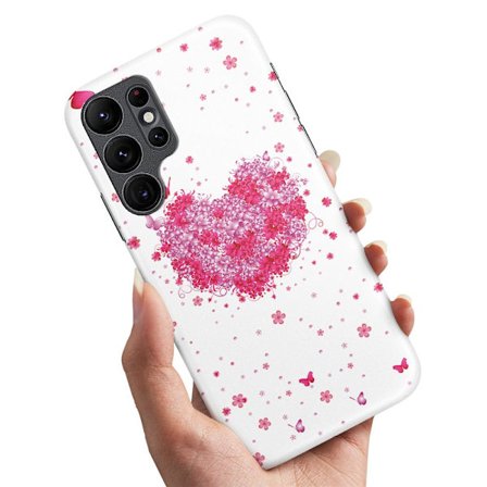 Deksel / Mobildeksel til Samsung Galaxy S22 Ultra - Blomsterhjerte