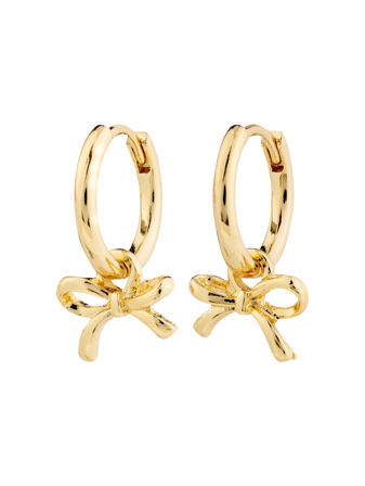 MATCH - Lysandra øreringer - Pilgrim - Str. ONESIZE - Dame - Tilbehør - Gul - Resirkulert sink