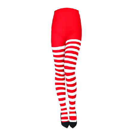 IC Damstrumpbyxor ogenomskinliga strumpor Strumpbyxor Julfest Makeup Red&White