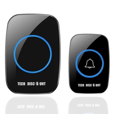 TD Trådløs dørklokke til hjemmet, digital musikdørklokke, ultra-langtrækkende fjernbetjening, gammel mand, der ringer på dørklokken