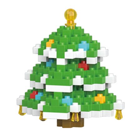 Byggklossar med Jultomtedesign, jul-tema mini-klossar med figurer, DIY juldekorationer, julstrumpa fyllning presenter