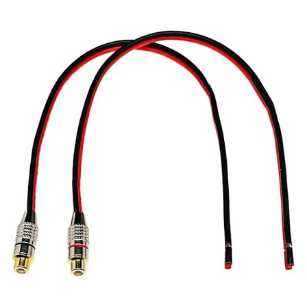 Högtalarkabel 14 Awg med Phono RCA-honkontakt, 2 kanaler