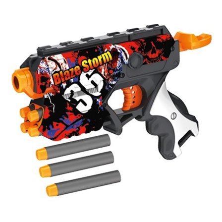 Blaze Storm Soft Ball-pistol med 5 skudd og enkel lading
