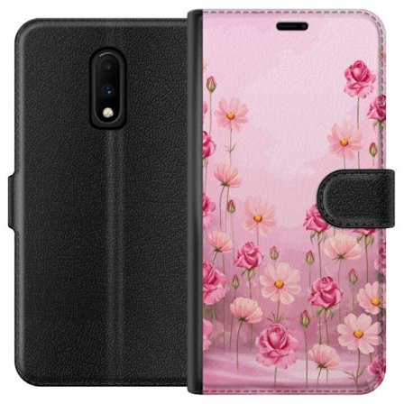 Kompatibelt Lommeboketui til OnePlus 7 Petal Reverie Soft Blush