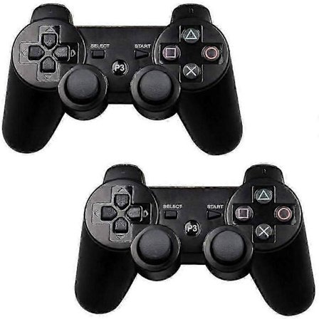 2 kpl PS3 langaton ohjain, musta