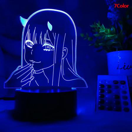 Anime Darling I Franxx Zero Two Anime 3d Led Decor Lamp Fi