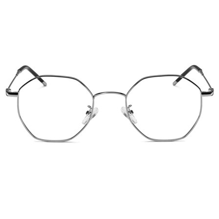 Menedżerskie okulary w srebrnym tonie dla mężczyzn