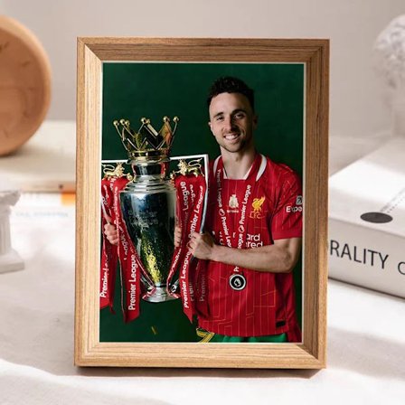 RIP Diogo Jota Liverpool du kommer aldrig att gå ensam fans minns skrivbordsfotoram stativ 7 tum