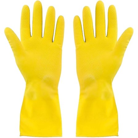 3 par små oppvaskhansker i gummi