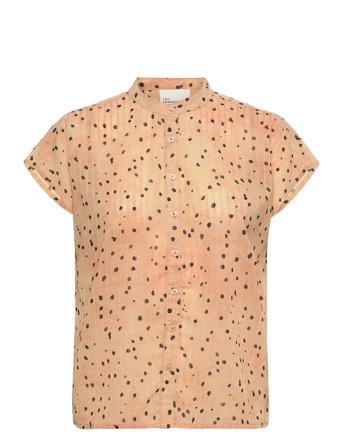Mwprimo Dot Ss Shirt Lyhythihainen Paita Vaaleanpunainen My Essential Wardrobe