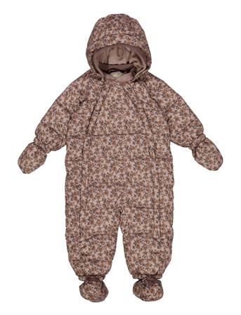 Puffer Baby Suit Edem Outerwear Coveralls Snow/ski Coveralls & Sets Multi/mønstret Wheat