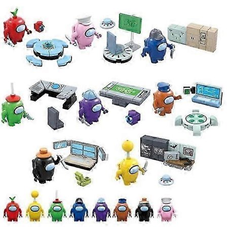 2025 Among Us figurer Byggeklosser - 8 modeller