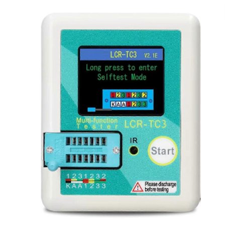 Uusi LCR-TC3 Transistoritesteri Zener-diodi Jännitteensäädin NPN PNP Bipolaarinen Potentiometri Induktori Kondensaattori Tyristori