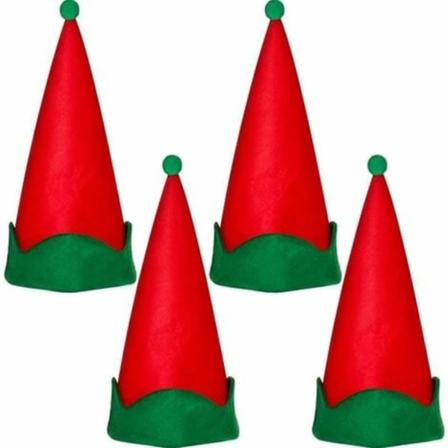 Bitar Röd filt tomte hattar jul tomte tomte hatt julfest kostym gynnar presenter tillbehör för tonåringar