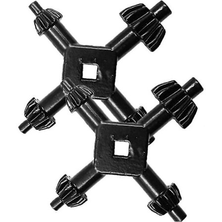 2 stk. Chuck-nøkkel 4 i 1 Mini Multifunksjon Hånddrill Chuck-nøkkel Drill Skiftenøkkel Kombinasjonsdrill Elektroverktøy Tilbehør Håndskrutrekker