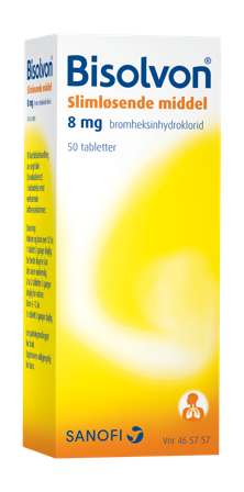 Bisolvon 8 mg tabletter 50 stk