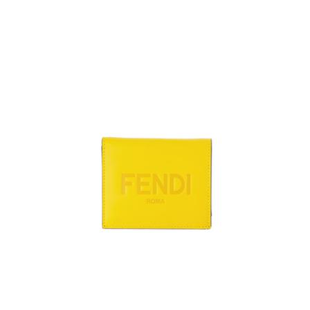Fendi Wallets & Cardholders Gul, Dame Punge og Kortholder, Størrelse: ONE Size