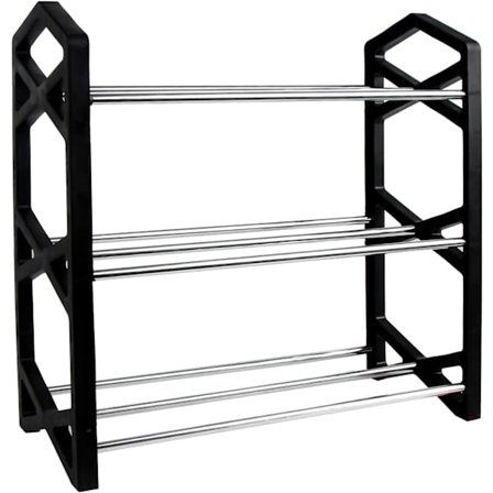 Skohylla, 3-vånings skohylla, liten skoförvaring | Skoförvaring | Snabb montering |