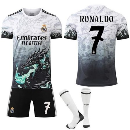 fodboldtrøje fodboldtøj børn Real Madrid Dragon Edition Sæt [GKS]