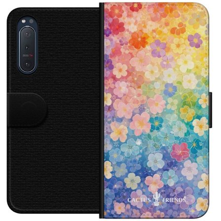 Yhteensopiva Lompakkokotelo Sony Sony Xperia 5 II Cactus and Friends – RainbowBloom