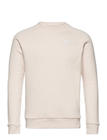Adicolor Essentials Trefoil Crewneck Sweatshirt Sweatshirt Trøje Creme Adidas Originals