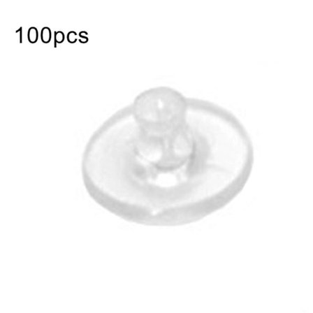 100 stk. transparente silikonstopper smykketilbehør