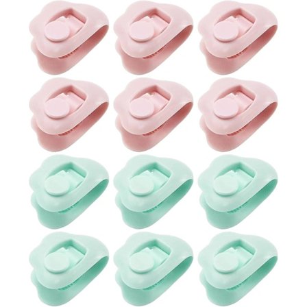 12 stk. Dynebetræksklemmer Dynebetræksholdere Klemmer - Skridsikre Lagenklemmer Dynebetræksgribere - til Dynebetræk, Gardiner, Tæpper - Forhindrer 