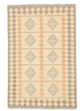 Persischer Hell Nomad Kelim Teppich 106X155 Beige/Orange (Wolle, Persien/Iran)
