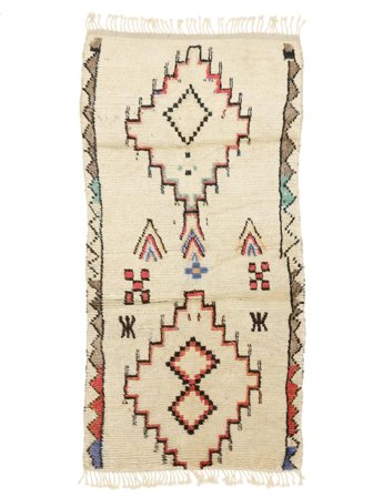 Petit Berber Moroccan - Mid Atlas 120X240 Laine, Tapis