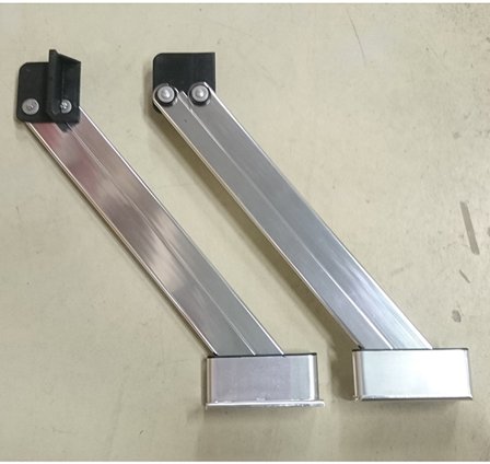 Twin hinge f/1042049p, high polish&anod