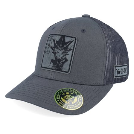 Yu-Gi-Oh! - Grijs trucker Cap - Yami Yugi Grey Engraved Grey Trucker - Yu-Gi-Oh @ Hatstore