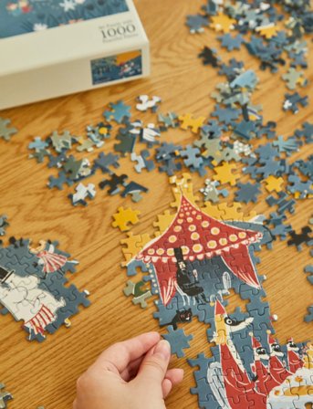 MUMIN Moomin Art Puzzle - 1000 Pcs - Blue - Multi/patterned - ONE SIZE