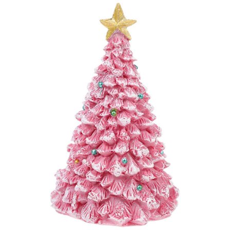 Juletræsdekorationer i harpiks, pink, 8,50X5,50X5,50 cm, julefest, boligindretning, 1 stk.