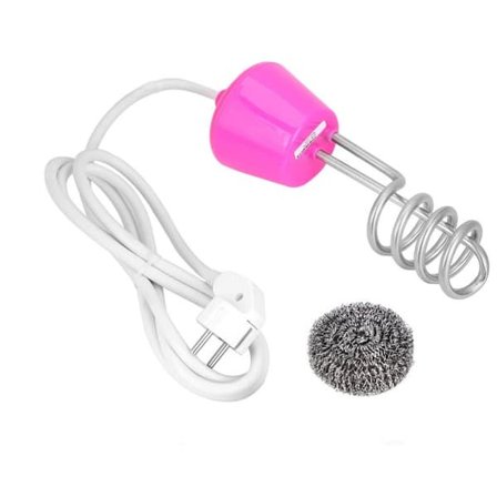 220V 2500W Elektrisk flytande varmvattenberedare i rostfritt stål med doppvärmare (röd EU-kontakt)