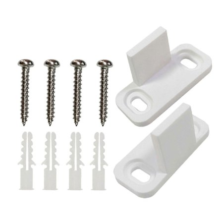 2 stk. Bundgulvføringer til skydedøre, gulvmonterede føringer til stalddøre [D]