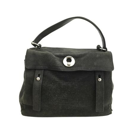 Saint Laurent Vintage, Pre -owned Shoulder Bag Grijs, Dames, Maat:ONE Size,suede