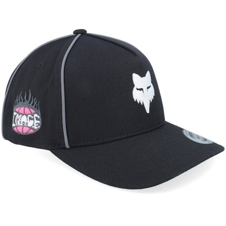 Fox - Zwart adjustable Cap - Image Cosmo Hat Black A-Frame Adjustable @ Hatstore