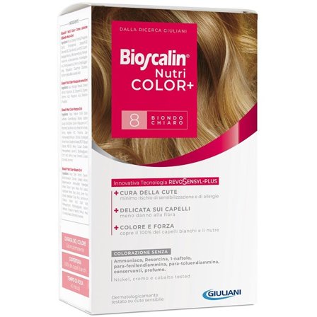 Bioscalin Nutricolor Plus Colorazione Capelli Permanente 8 Biondo
